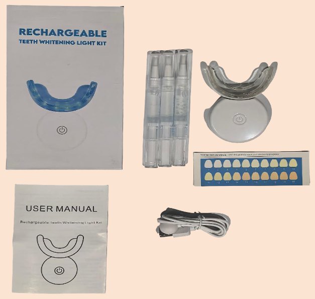 Kit Blanqueador Dental con Luz LED Recargable