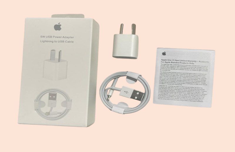 Cargador Iphone 5w Original