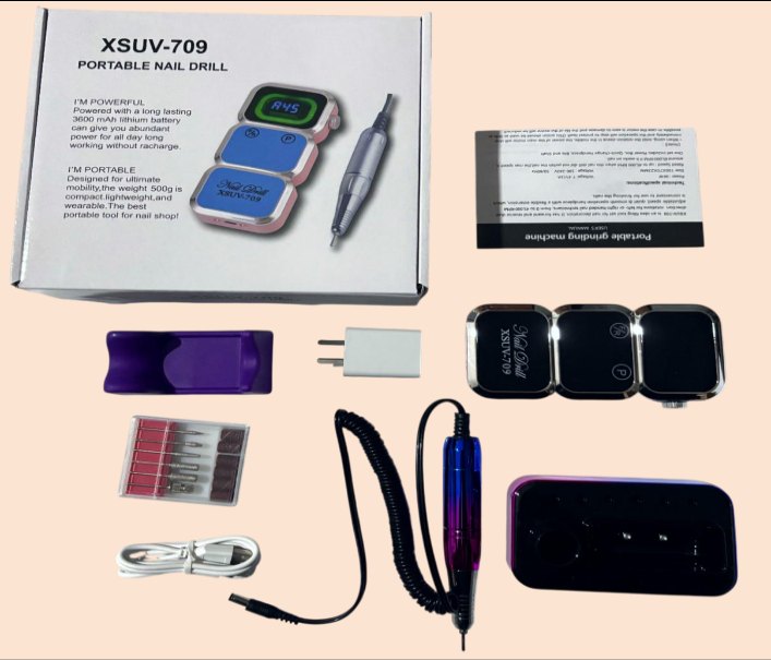 Torno de Uñas Tornasolado Portatil XSUV-709 220v