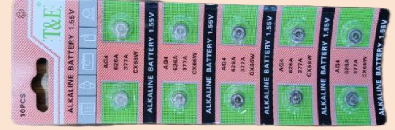 Pila Alcalina Boton T&e Ag4 X10pcs
