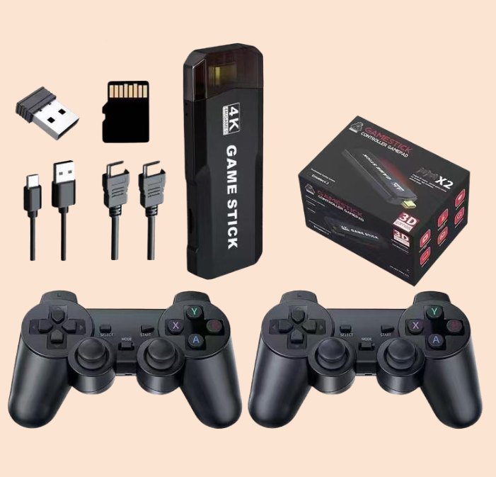 Consola Game Stick X2 con 2 Joystick Inamlambrico