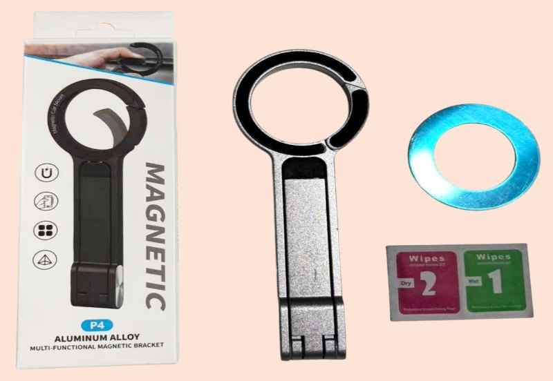 Soporte Magnetico P4 Multiuso Celular Tablet Notebook Plagable Aluminio