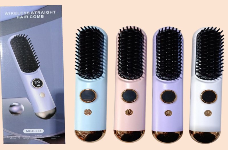 Cepillo Alisador de Pelo MGE-031 Recargable
