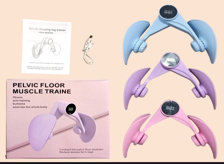 Ejercitador de Suelo Pelvico y Muslo JGX-8054 con Contador 24rosa 12celeste 12lila