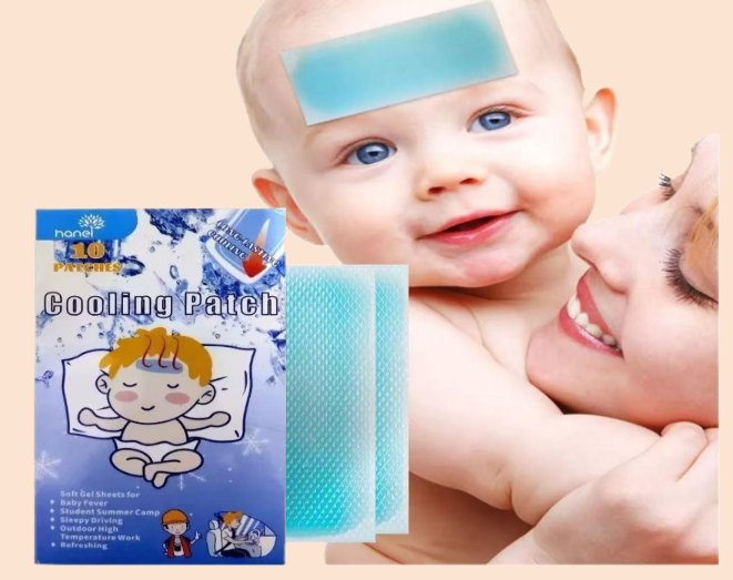 Parche Gel Frio para Bajar La Fiebre X10pcs