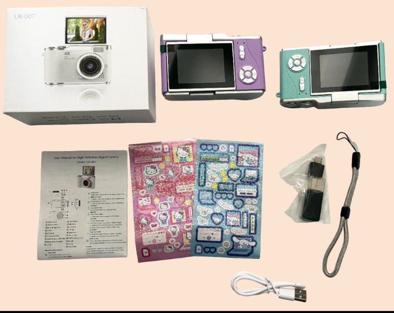 Mini Camara Digital Llavero Pendiente Recargable