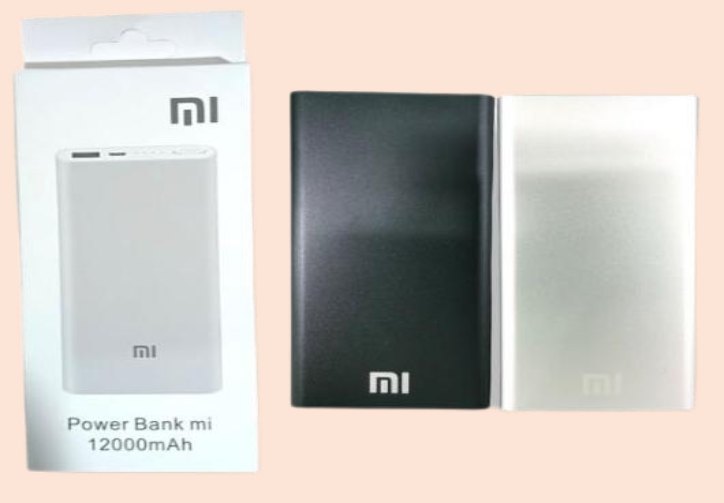 Power Bank Cargador Portatil 12000 Mah 100blanco 100negro