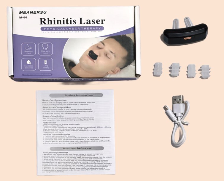 Dispositivo Nasal Antirronquido Rinitis Meanesur M-06 Recargable